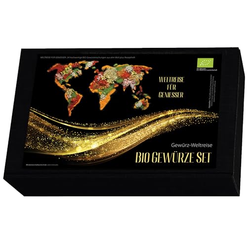 Foto von C&T Bio Gewürze Geschenkset für Männer & Frauen | 10 hochwertige Bio-Gewürze & Gewürzmischungen aus aller Welt