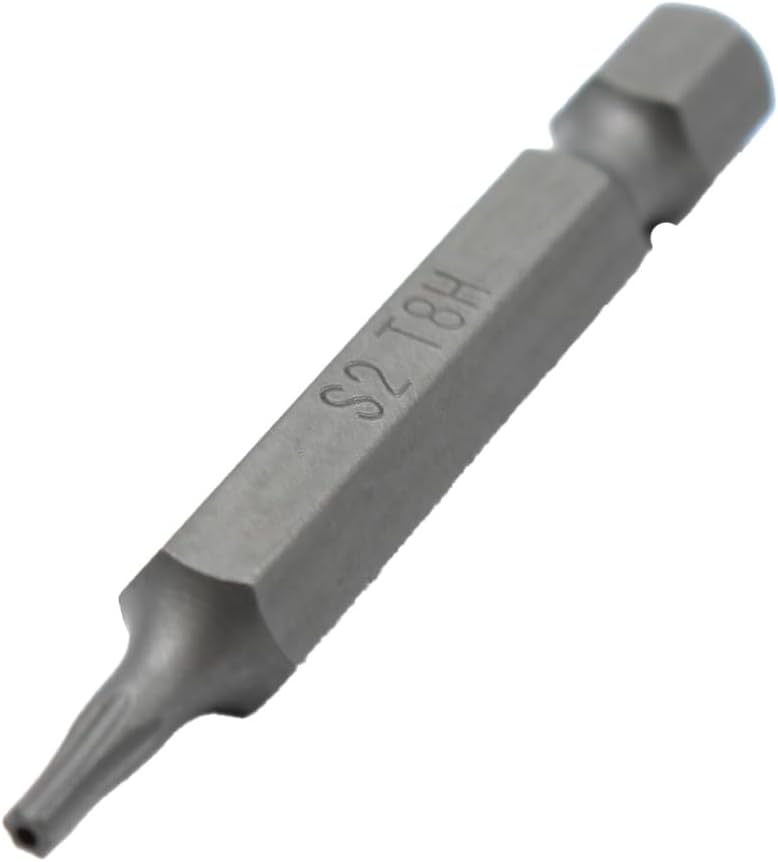 TEMO 25 pc T8H Tamper Proof Security Torx 6 point 2 Inch Screwdriver Insert Bits