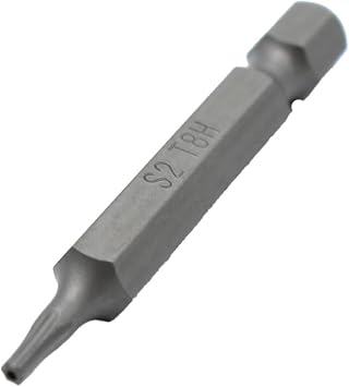 TEMO 25 pc T8H Tamper Proof Security Torx 6 point 2 Inch Screwdriver Insert Bits
