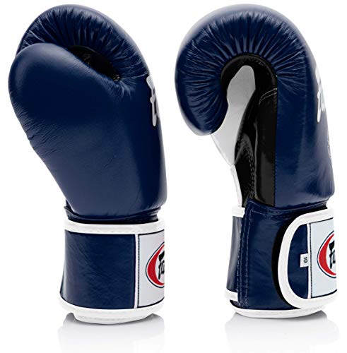 Image of Fairtex BGV1 Muay Thai Boxing Training Sparring Gloves for Men, Women, Kids| Premium Quality, Light Weight & Shock Absorbent 12 oz Boxing Gloves -Blue /Black /White