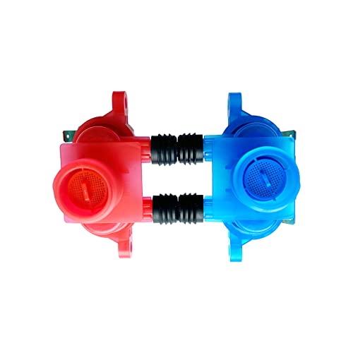 Image of 2023 Upgraded OEM Water Inlet Valve Kit W10240948 (Hot) and W10240949 (Cold) Replaces W11168743, WPW10240948, W10921515, WPW10240949 etc