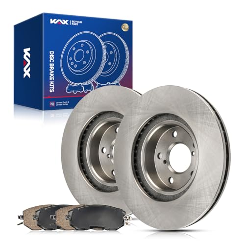 Image of KAX Front Brake Kit Fits Subaru Impreza 2015-2016, Impreza 2012-2014 2.0L | OE Brake Rotors and Ceramic Brake Pads for Subaru BRZ 2013-2016, Automotive Replacement Brake Kit