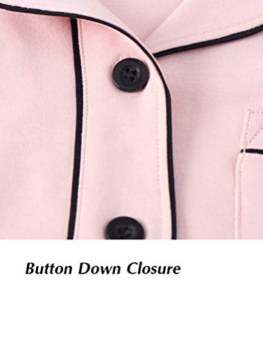 Mallimoda Kids Cotton Pajamas Set PJS Long Sleeve Button Down Sleepwear Loungewear4