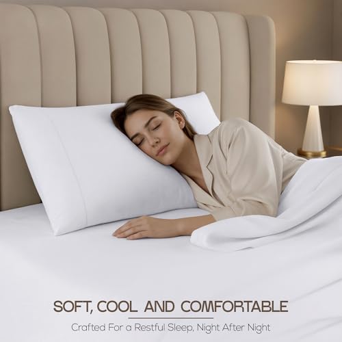 Image of 10-Pack Hotel Twin Sheet Set, Soft Brushed Microfiber Hotel Sheets, Hotel Quality Bedding, Deep Pocket, Shrink & Fade Resistant, Easy Care, White