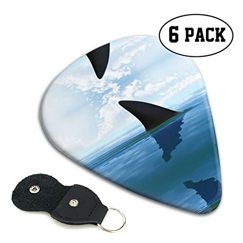 Shark Cum Lot de 6 médiators pour guitare acoustique, guitare électrique, basse, ukulélé – fins, moyens et épais - Les Beatles, Paul McCartney, John Lennon, RIngo Starr, George Harrison Shark Cum Lot de 6 médiators pour guitare acoustique, guitare électrique, basse, ukulélé - fins, moyens et épais – Image 3
