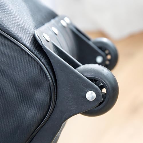 Rolling Duffel Bag Folded Luggage Weekender Bag for Weekends Away Business Trips, 50 cmx22 cmx35 cm4