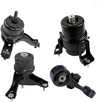 K2538 Engine Motor & Transmission Mount Kit 4PCS Compatible with Fits 2009-2013 Toyota Highlander 2.7L Auto | EM5900 A4295 A62090 A4288