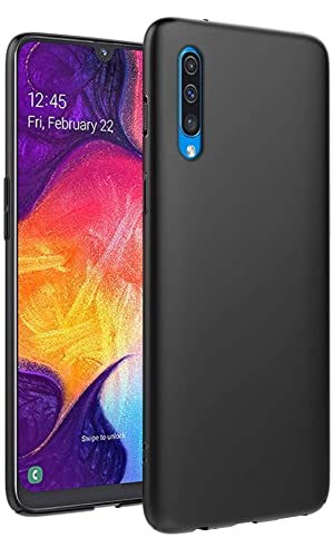 Image of Mobile Back Cover Case for Samsung Galaxy A30s, SM-A307F /DS, SM-A307FN /DS (Silicone Case|CameraProtection|Black SC1510)