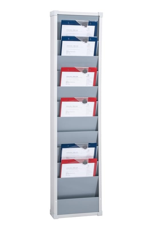 Planungstafel einreihig, für DIN A4, Planungsreihen durchgehend befüllbar, Grau, Maße 315 x 1.282 mm, Schienen 10, Verpackungseinheit: 1 STK