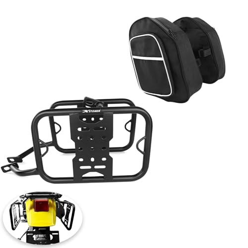 Alforjas para motocicleta Xitomer + portabultos laterales compatibles con DR650 (1996-2024)
