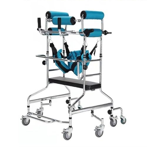 大人用スタンディングウォーカー、ポータブル多機能下肢トレーニングスタンディングウォーカー、8輪アンチチルト、高さ調節可能 (サイズ : メンズ) (メンズ 1色)