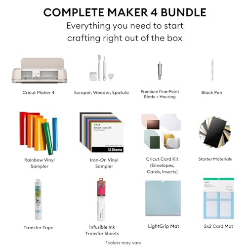 Image of Cricut Maker 4 Card Making Bundle - Smart Cutting Machine with Card Mat, Card Inserts & Materials for Greeting Cards, Invitations & Paper Crafts
