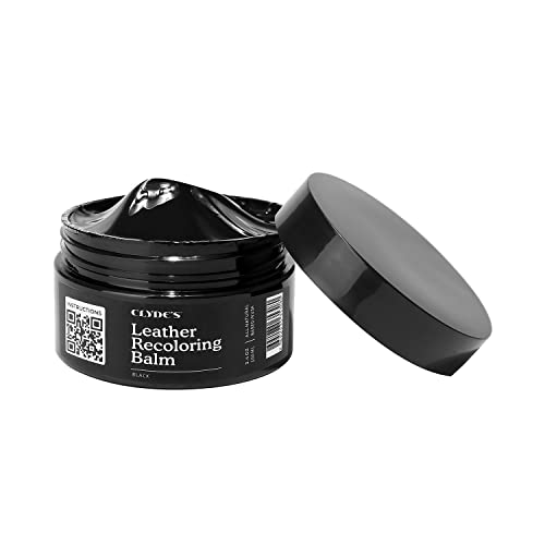Clydes Leather Company Leather Recoloring Balm Color Restore & Scratch Repair Kit for Faded Leather Furniture Car Seats Sofa & Vinyl | 23 Colors | Non-Toxic Dye