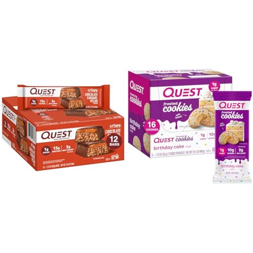 Barra proteica Quest chocolate caramelo y galletas miniatura 1