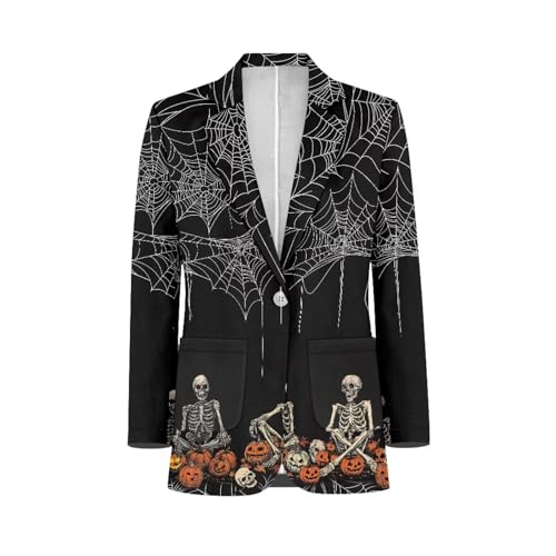 Women Blazer Jackets Boyfriend Open Front Lapel Collar Business Work Office Suit Jackets Long Sleeve Suit Coat