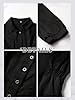 Women Pleated Peplum Blouse 3/4 Sleeve Button Down... #5