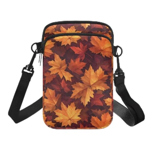Image of Hawaiian Tribal Small Crossbody Bags for Women Cell Phone Bag Purse, Sea Turtle Zipper Sling Purses Shoulder Bag