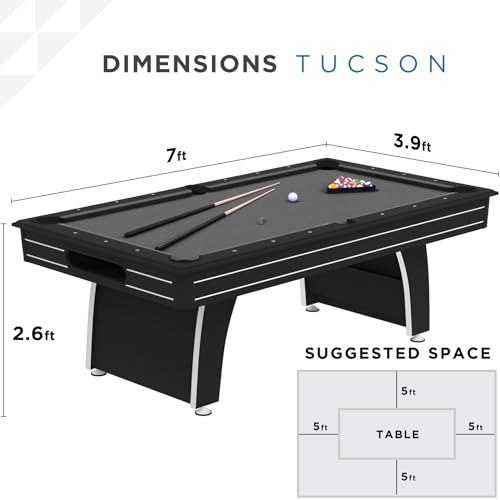 Fat Cat 64-0153 Tucson 7' Pool Table With Automatic Ball Return, Includes Billiard Accessories thumb #5