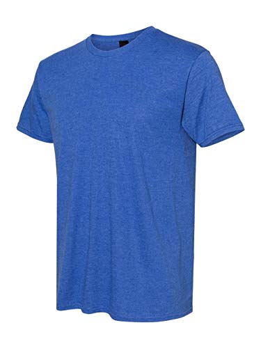 Hanes Mens Nano-T T-Shirt, Heather Blue, M