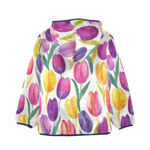 CHIFIGNO Girls Boys Fleece Hoody Jacket Boys Jackets with Pockets Warm Winter Outwear for Toddler and Kids2