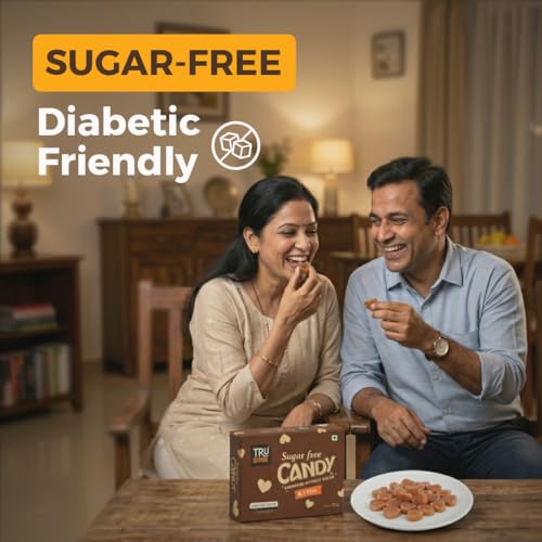 Image of TruSnax SugarFree Hard Candies | Rich Coffee Flavour Candy | Diabetic and Keto Friendly Toffee | No Added Sugar | 300g(50 * 6)