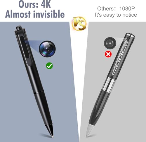 Image of DEATTI 1080P Body Camera Pen [Upgraded 2024] - Body Cam with HD Video or Picture Taking, SD Card Storage, and Manual Control for Privacy Compliance (DECM9)