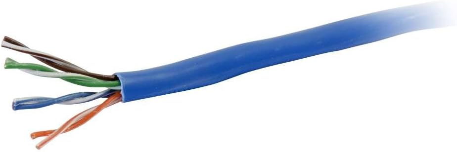 Review Product C2G 56017 Cat6 Bulk Cable - Unshielded Ethernet Network Cable with Solid Conductors - Riser CMR-Rated, TAA Compliant, Blue ,1000 Feet