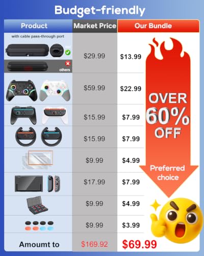 Image of FYOUNG Switch 2 Accessories with Pro Style Controller,Bundle for Nintendo 2