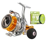 SeaKnight RAPID II 5000H Saltwater Spinning Reel with 8 Strands 164Yds 40LB Green Braidede Line