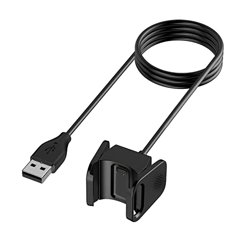Meliya Charger Cable for Fitbit Charge 3/Charge 4 Replacement USB Charging Cradle Dock Stand Cable for Charge 3/Charge 4Fitness Tracker (3.1 ft)