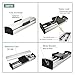Compatible for Industrial Automation, Fully Enclosed Linear Motion Guide Kit W/ 90mm Ball Screw Sliding Table - SFU1605 Single Axis Robot Drive System (4PCS MGN12C Rails)(2Nm Motor kit,200mm Stroke)