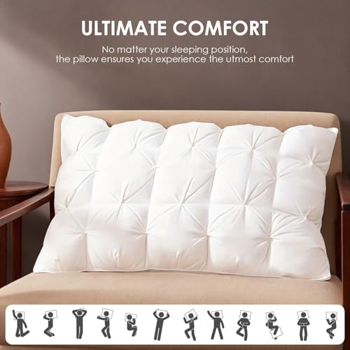 Set 2 Almohadas algodón tamaño 50.8x76.2 cm doble capa miniatura 4