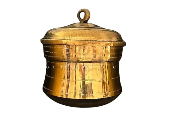 South Indian Idli Maker: Brass Idli Pathram, 7-Pit 2-Plate Stand, Cooker & Steamer - Buy Kitchen Utensils Online