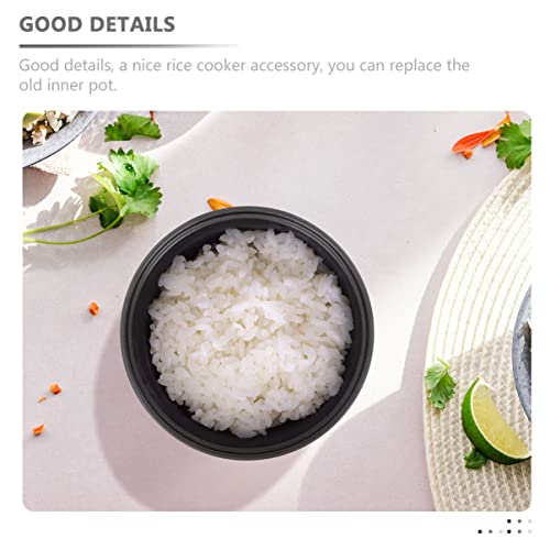 Housoutil Stick Alloy Arroz Non- Interior Silver Pot Container Antiaderente Liner Potes Reposição Ti