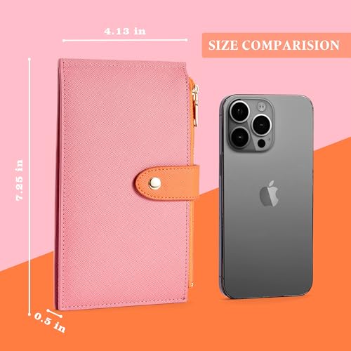 Image of Travelambo RFID Wallet Women Bifold Multi Card Wallet Case with Zipper Pocke Credit Card Holder for Women