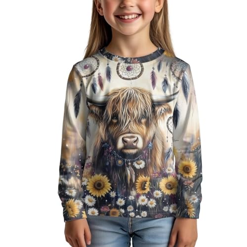 Image of Uourmeti Teens Girls Long Sleeve T Shirts Fall Outfits Boys Active Sportswear Running Tops