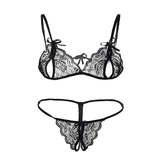 DAhR Women's Floral Lingerie with Adjustable Straps