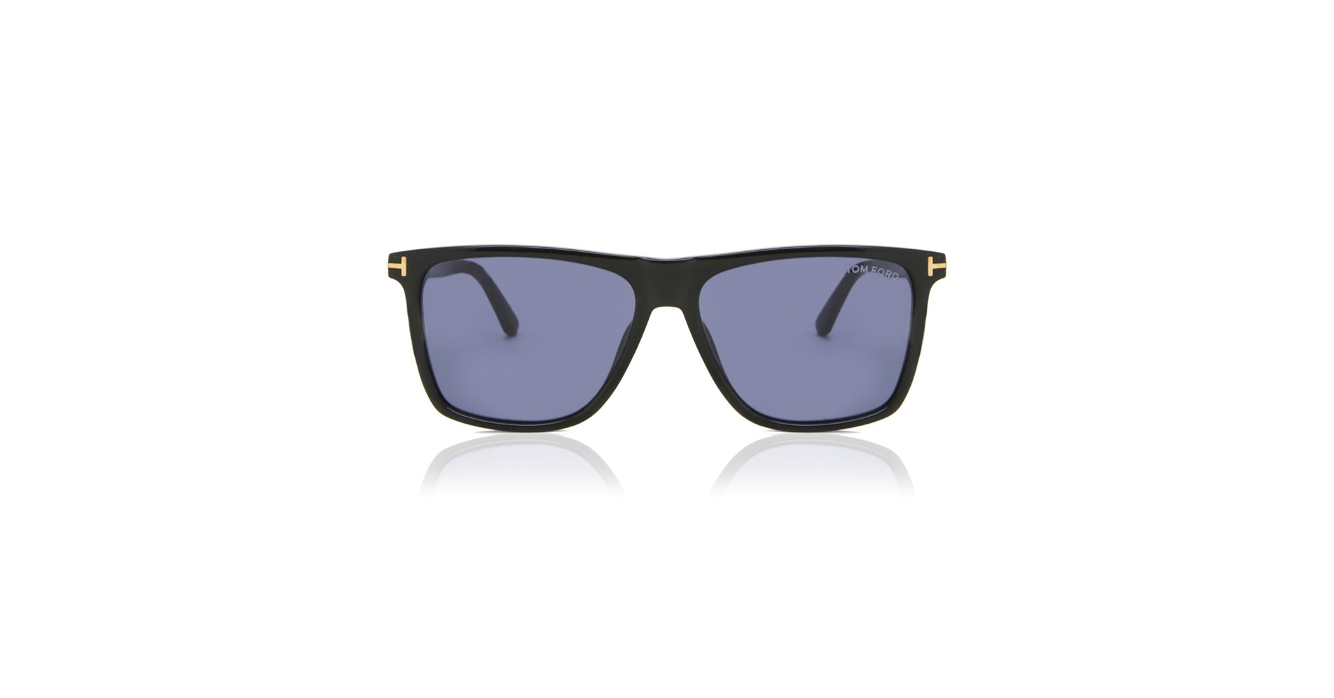 Amazon.com: Tom Ford FLETCHER FT 0832 Shiny Black/Blue 57/15