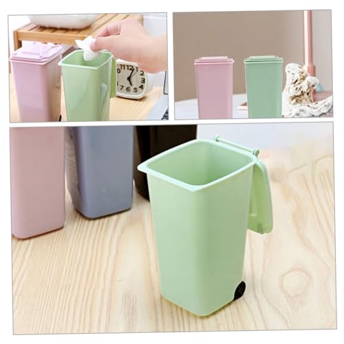 DOITOOL 3 piezas mini caneca de basura de mesa liviana miniatura 5