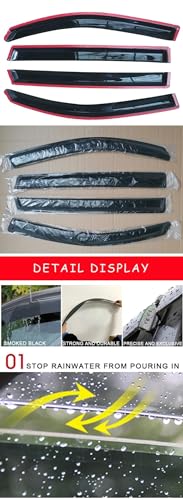 Déflecteurs vent fenêtre latérale auto visières de portes Pilot 08-15