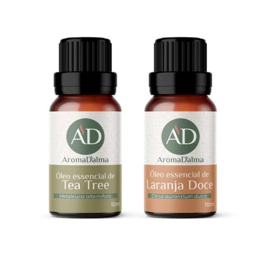 Kit Óleo Essencial Indispensáveis - A Laranja Doce Ajuda a Diminuir Tensão, Ansiedade e Insônia - Melaleuca É Revigorante e Revitalizante | 100% puros e naturais testados por Cromatografia - Aroma D’alma