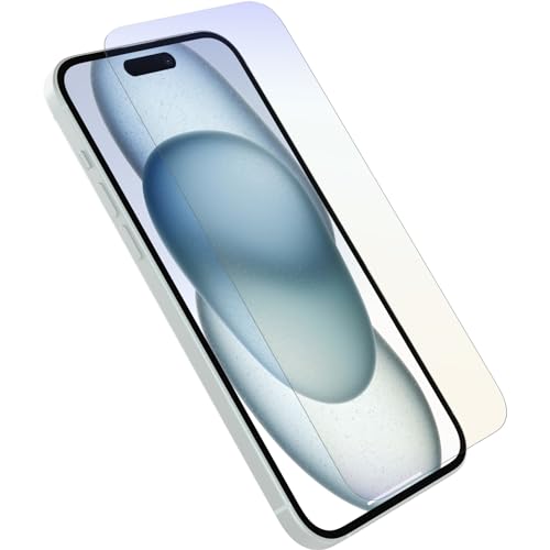 OtterBox Premium Pro Blue Light Glass Screen Protector for iPhone 15 Plus, Tempered Glass, Superior Scratch Protection