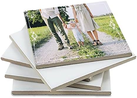 SFS BLANKSublimation White Mini Small Tile Square Ceramic Dye Heat Transfer Thermal Craft Custom 12 Pieces 4,8x4,8cm (1,88x1,88")