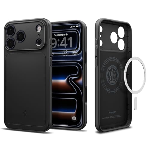 Spigen Compatible with iPhone 17 Pro Case Thin Fit MagFit - Black