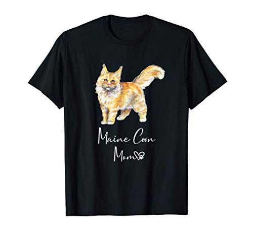 MAINE COON MOM Mamá madre mamaíta de Gato Regalo Camiseta