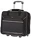 Amazon Basics borsa per laptop, con rotelle fluide e tasca frontale facile da aprire, manico telescopico, Leggera, per laptop fino a 15.6 in (39.6 cm), Nero immagine