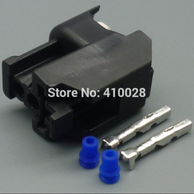 2pin 2.2mm Fuel Injector Connectors Adapters Fuel Injector Connector for US Cars|Cables, Adapters & Sockets - (Color Name: 30set)