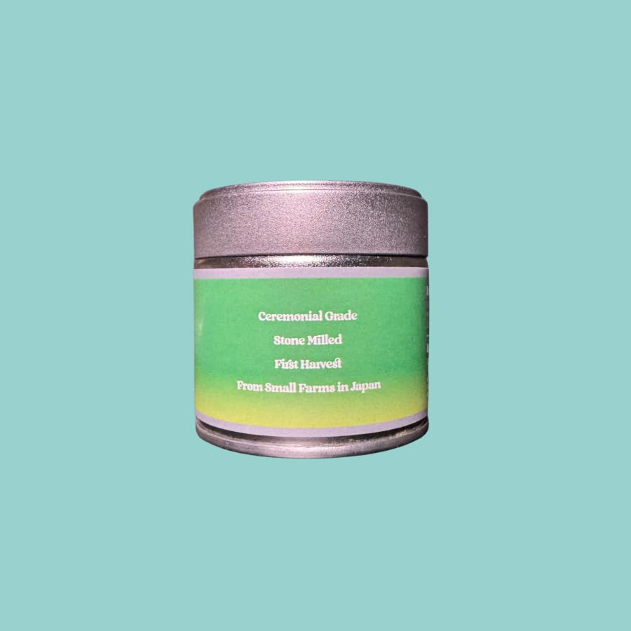 Blue Matcha Company Organic Ceremonial Grade Matcha, Stone-Milled First Harvest, From Japan