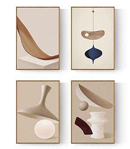 ZXGQF Canvasdruk, muurkunst schilderij abstracte geometrische wandkunst afbeeldingen voor woonkamer slaapkamer decoratie… - Image 3