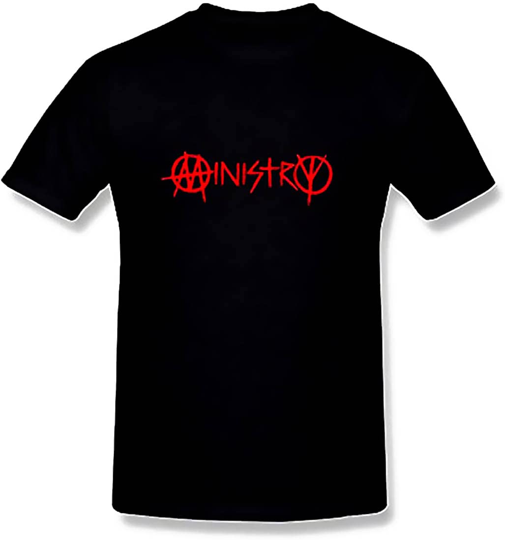 XLUMIOMinistry Black Casual Crew Neck Short Sleeve Soft Men's T-Shirt